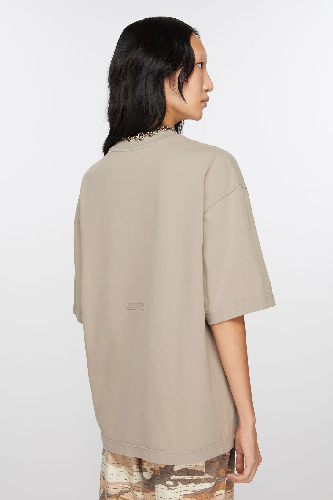 Acne Studios Crew Neck T-shirt - Relaxed Fit In Gray