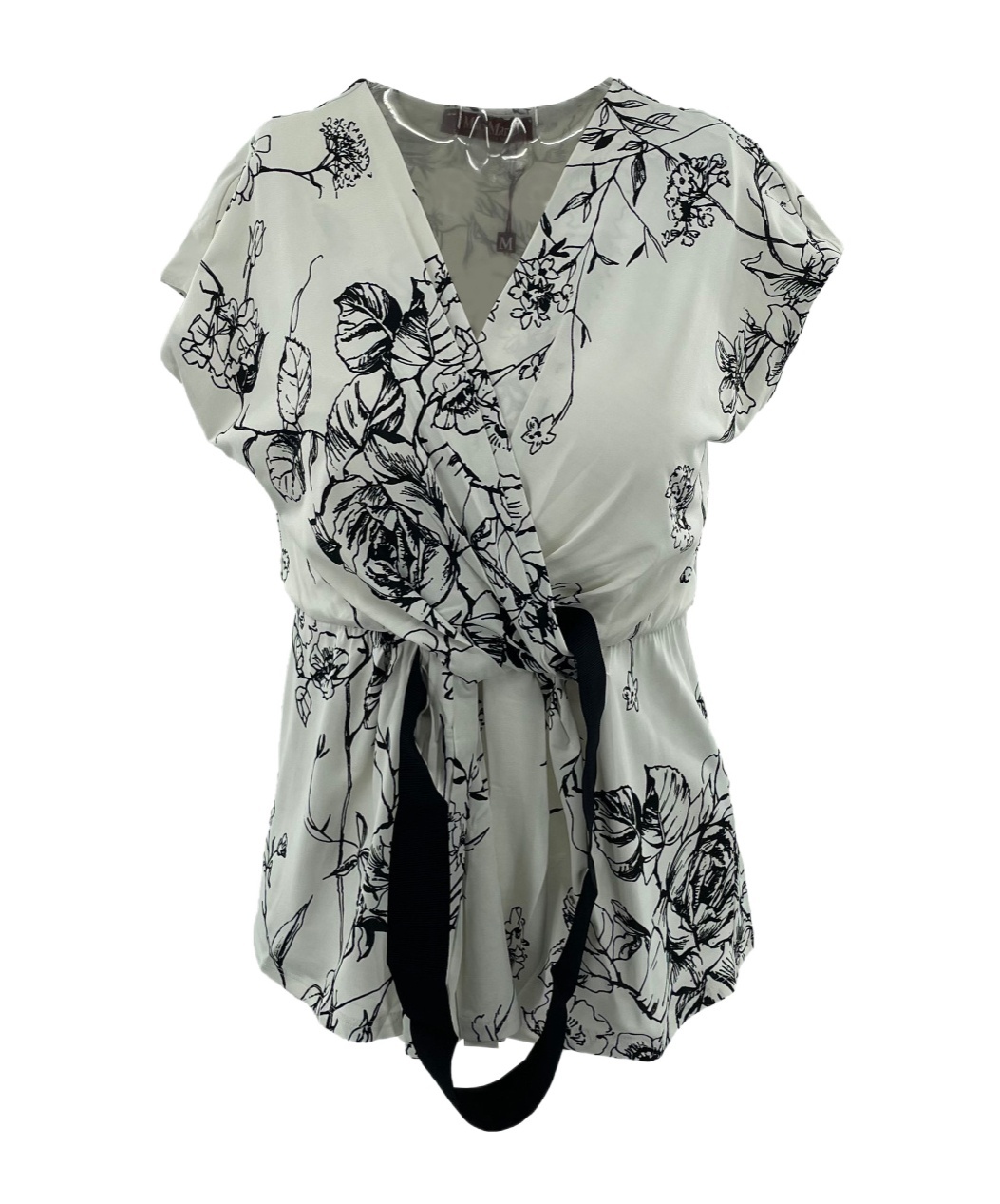 Max Mara V-neck Blouse In Gray