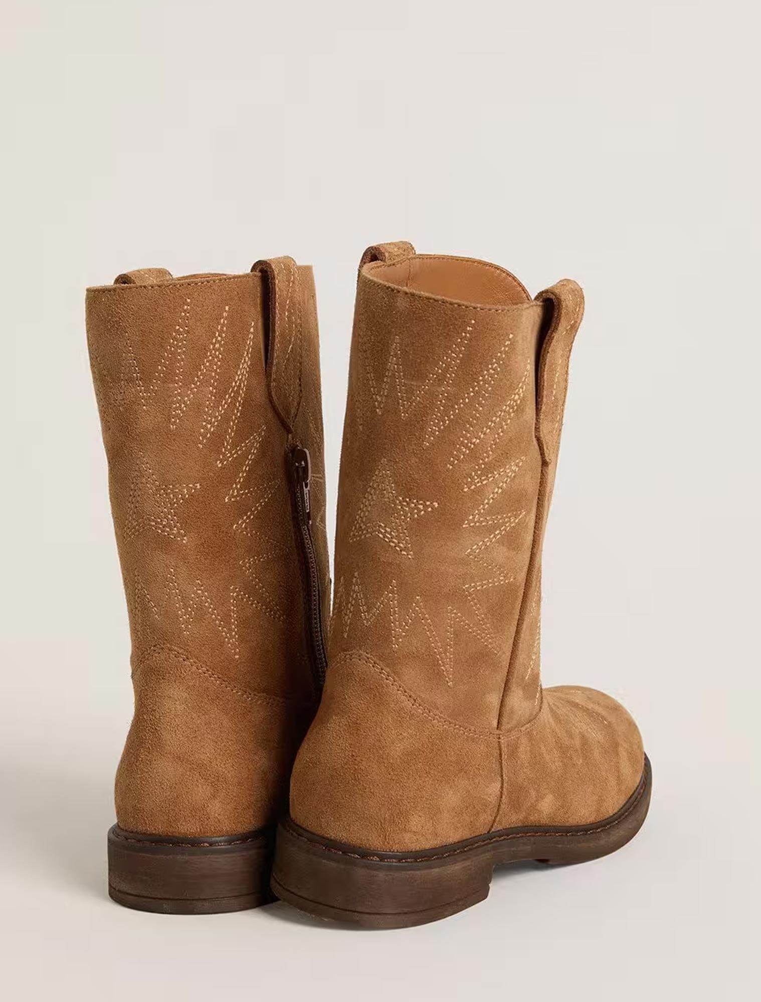 Golden Goose Suede Boots In Brown
