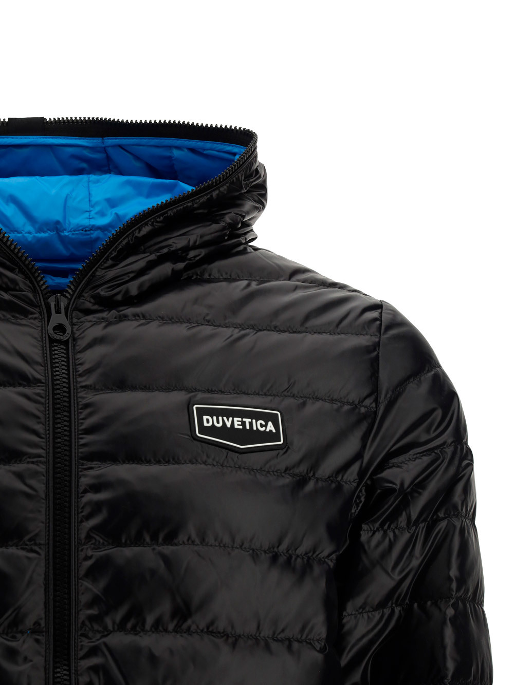 Duvetica Logo Patch Down Jacket In Black