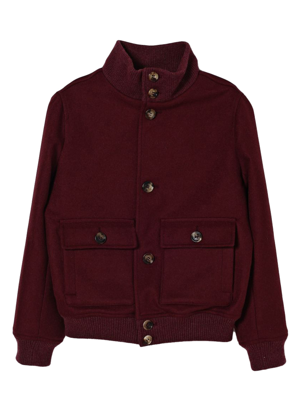 Brunello Cucinelli Long-sleeved Casual Jacket In Burgundy