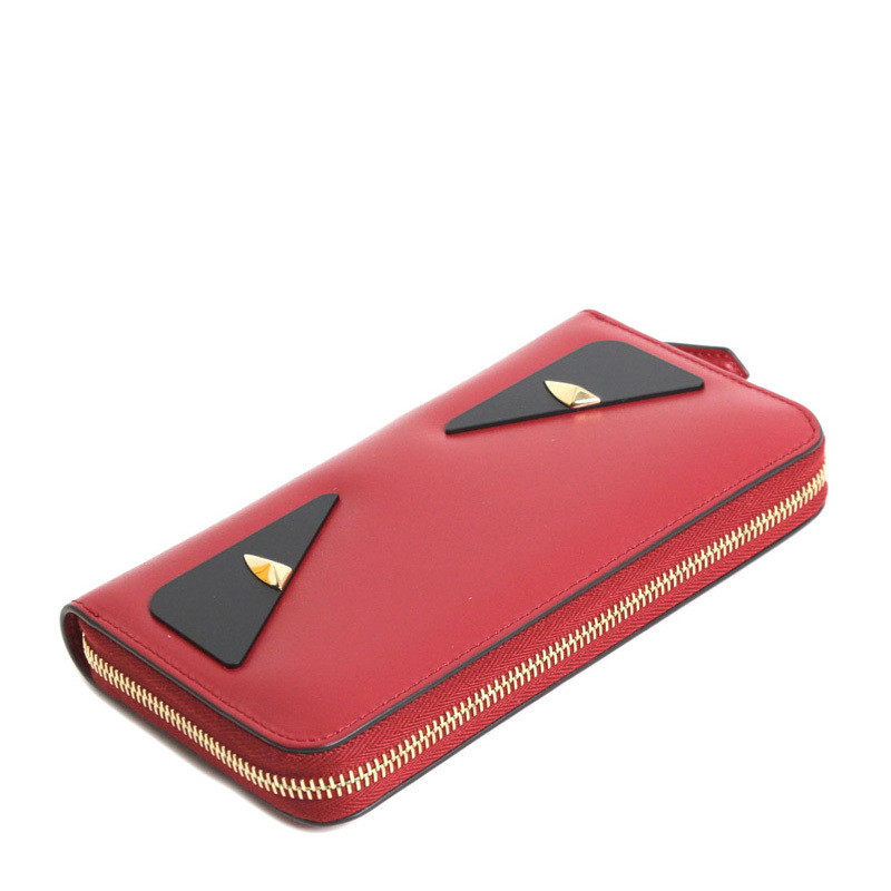 Fendi Classic Devil Eye Wallet In Red