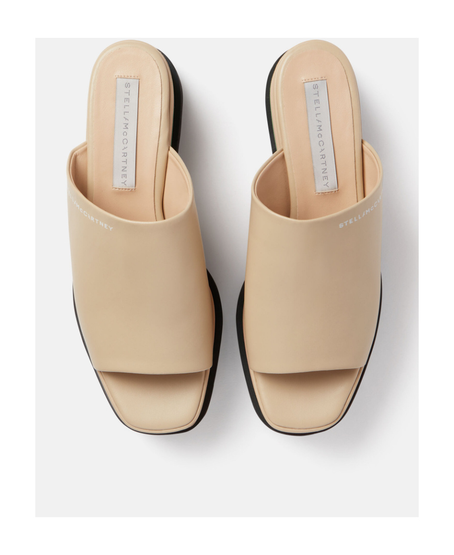 Stella Mccartney Platform-sole Slip-on Sandals In Nude