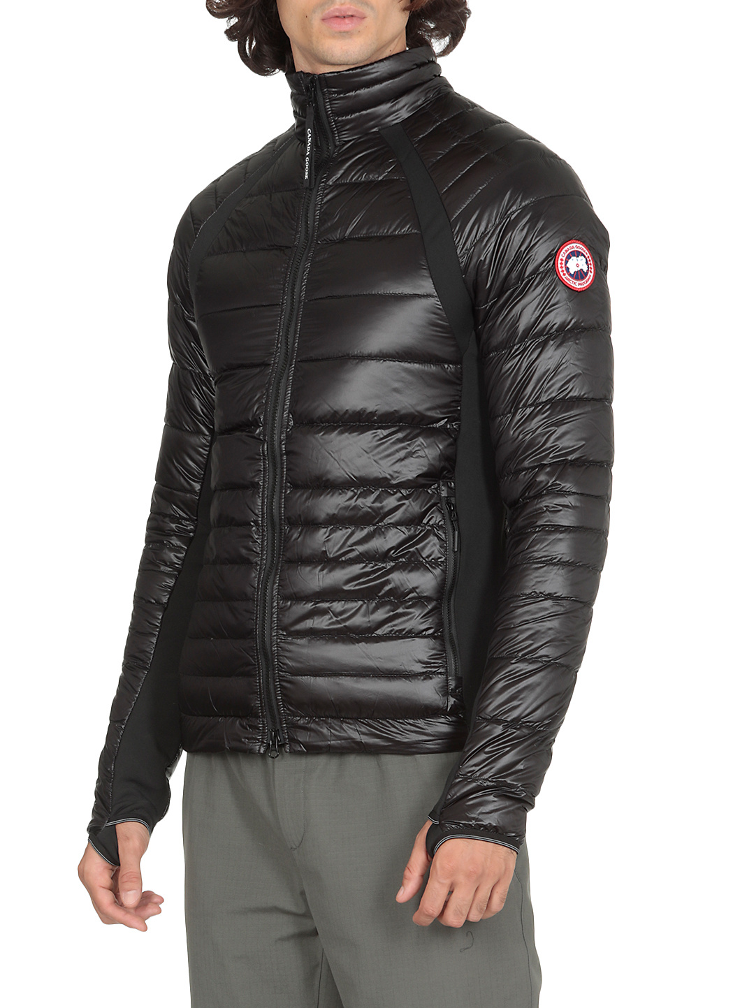 Canada Goose Hybridge Zip-front Jacket In Black