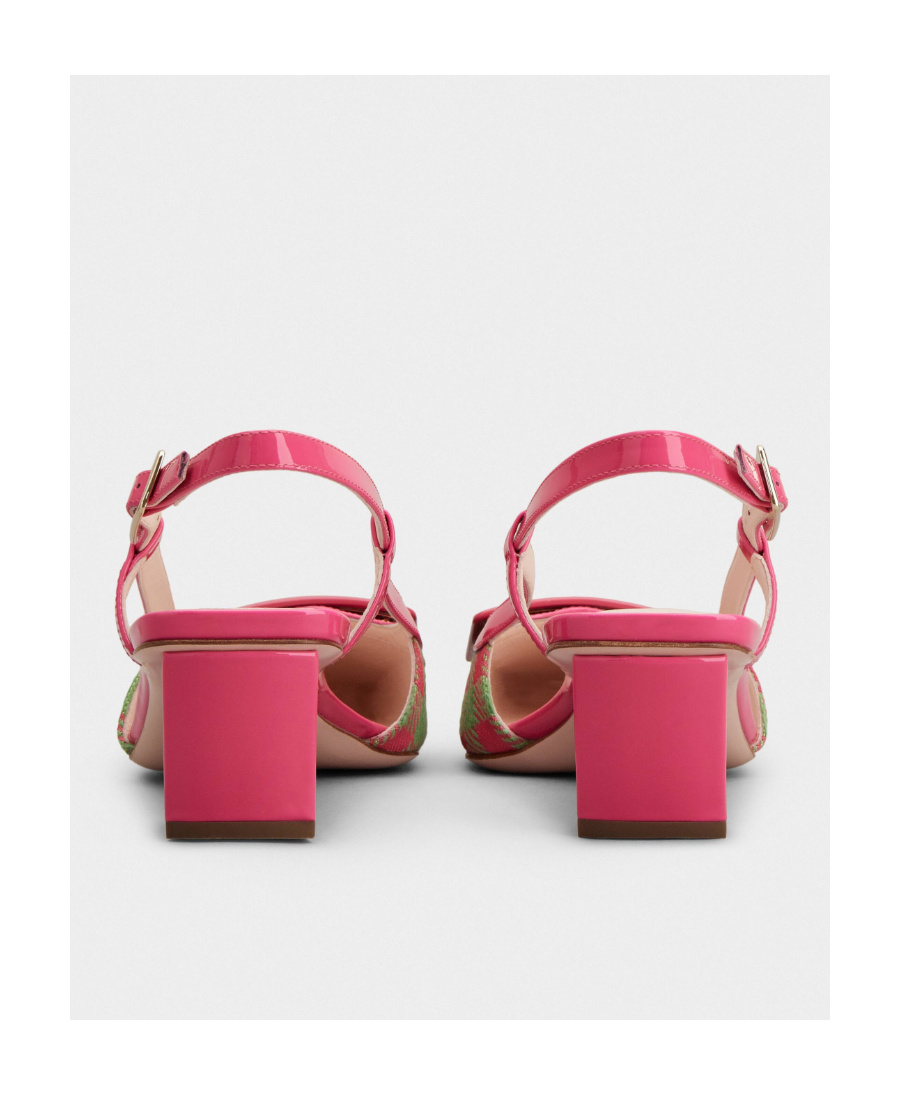 Roger Vivier Belle Vivier High Heels With Metal Buckle Back Loop In Red