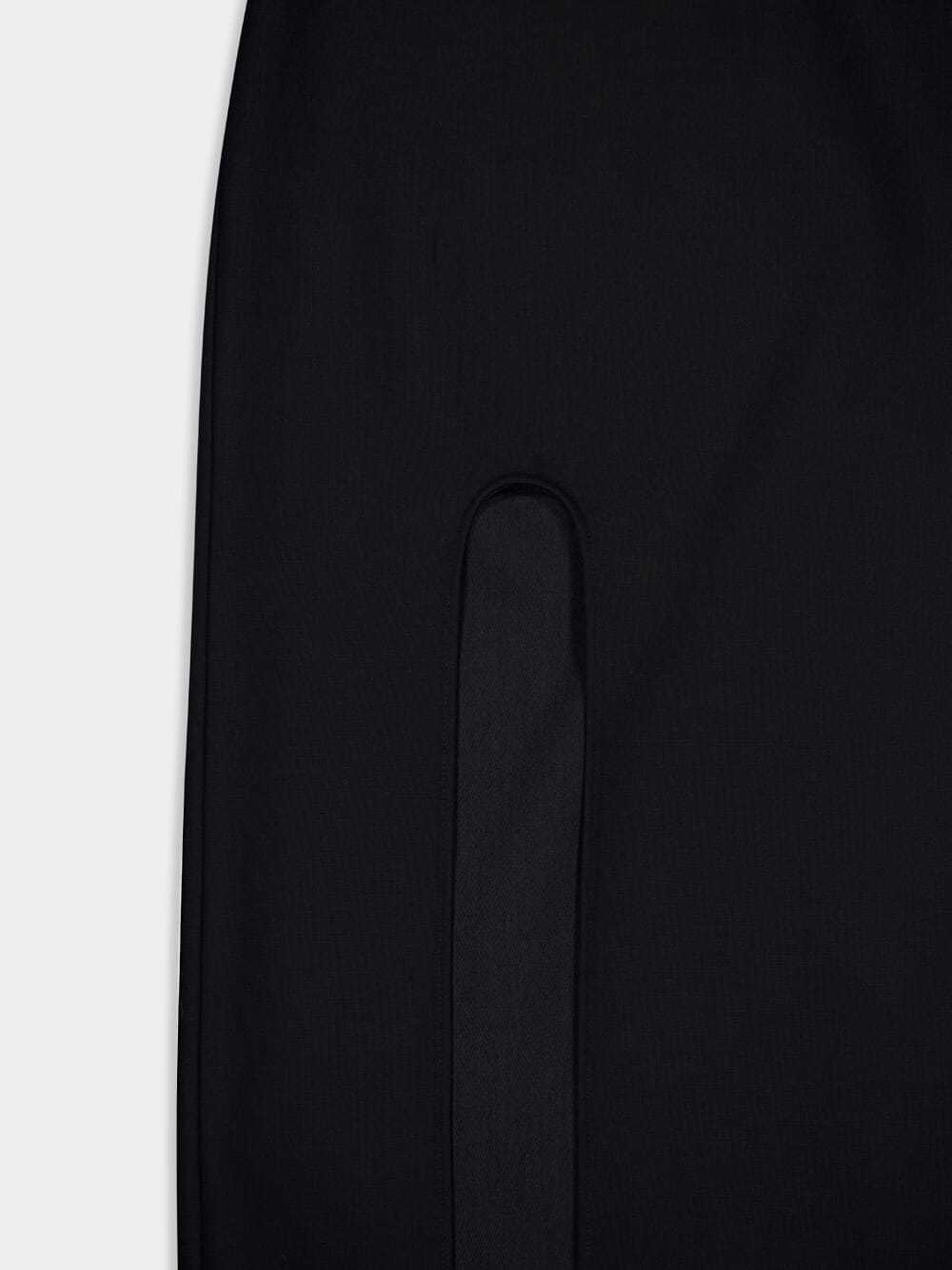 Stella Mccartney Pencil Skirt With Front Slit In Black