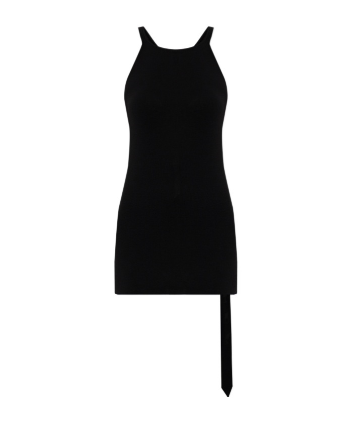 Rick Owens Drkshdw Racerback Organic Cotton Tank Top In Black