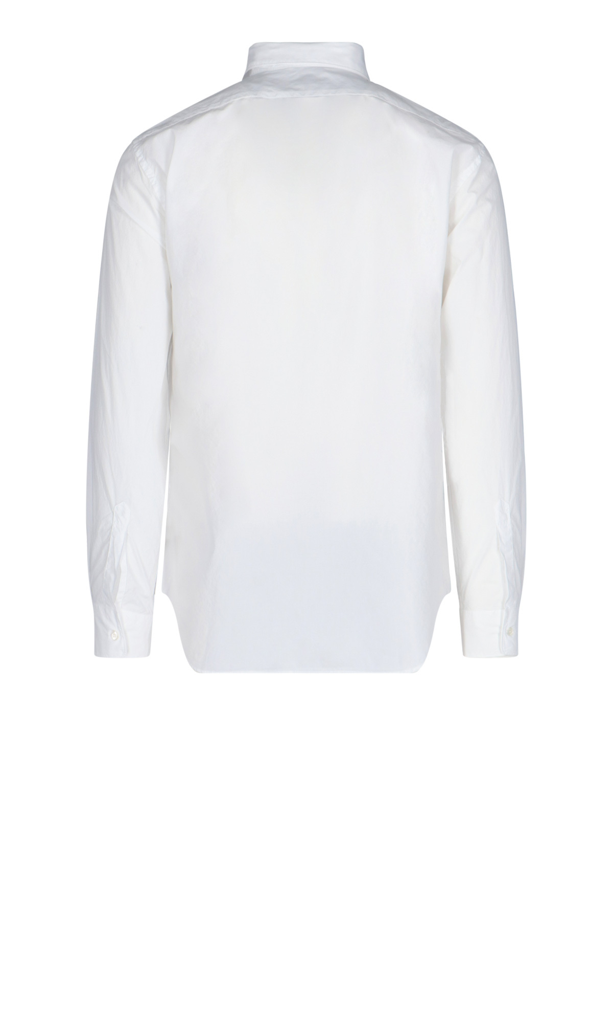 Shop Aspesi Button-up Cotton Shirt In White