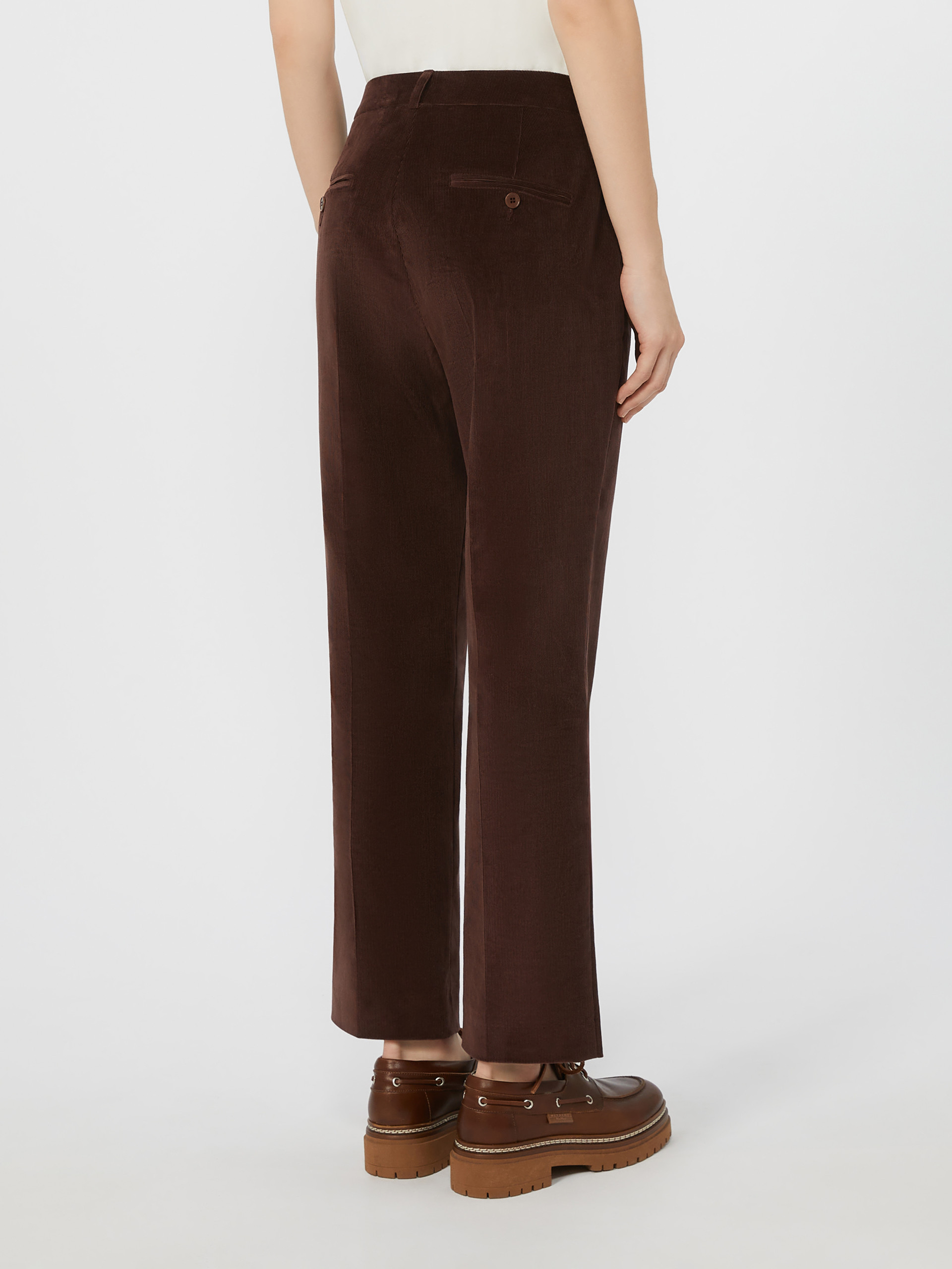 Weekend Max Mara Corduroy Trousers In Brown