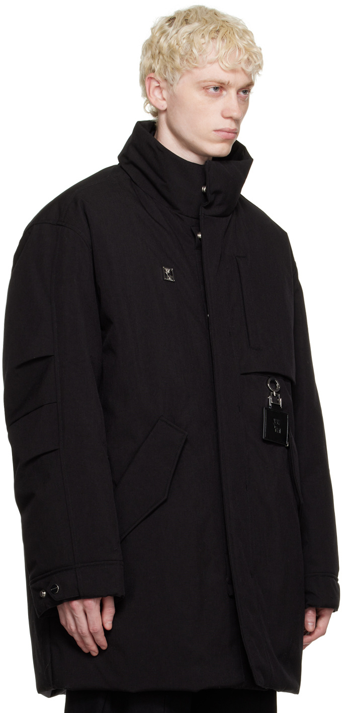 Wooyoungmi High-collar Long-sleeved Down Jacket In Black