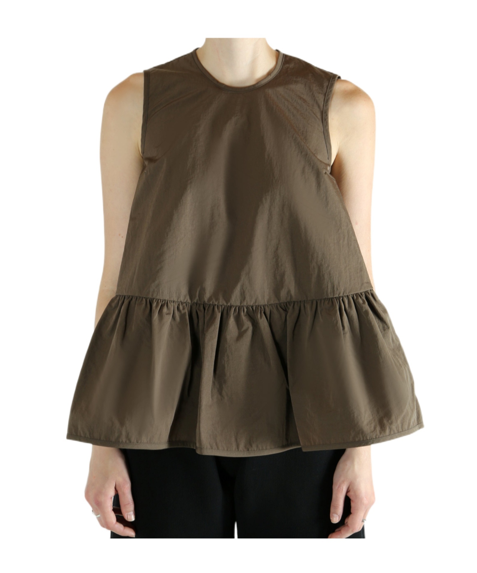 Cecilie Bahnsen Sleeveless Tops In Brown