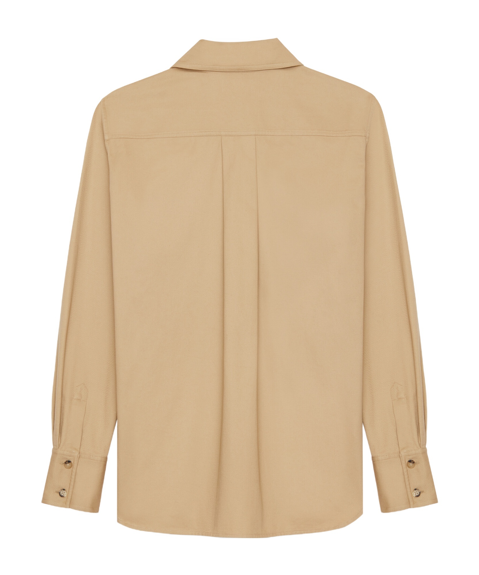 Saint Laurent Saharan Drill Shirt In In Nude