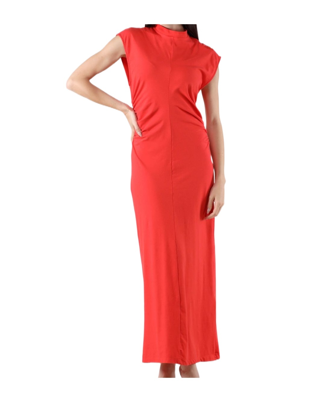 Msgm Sleeveless Dress In Red