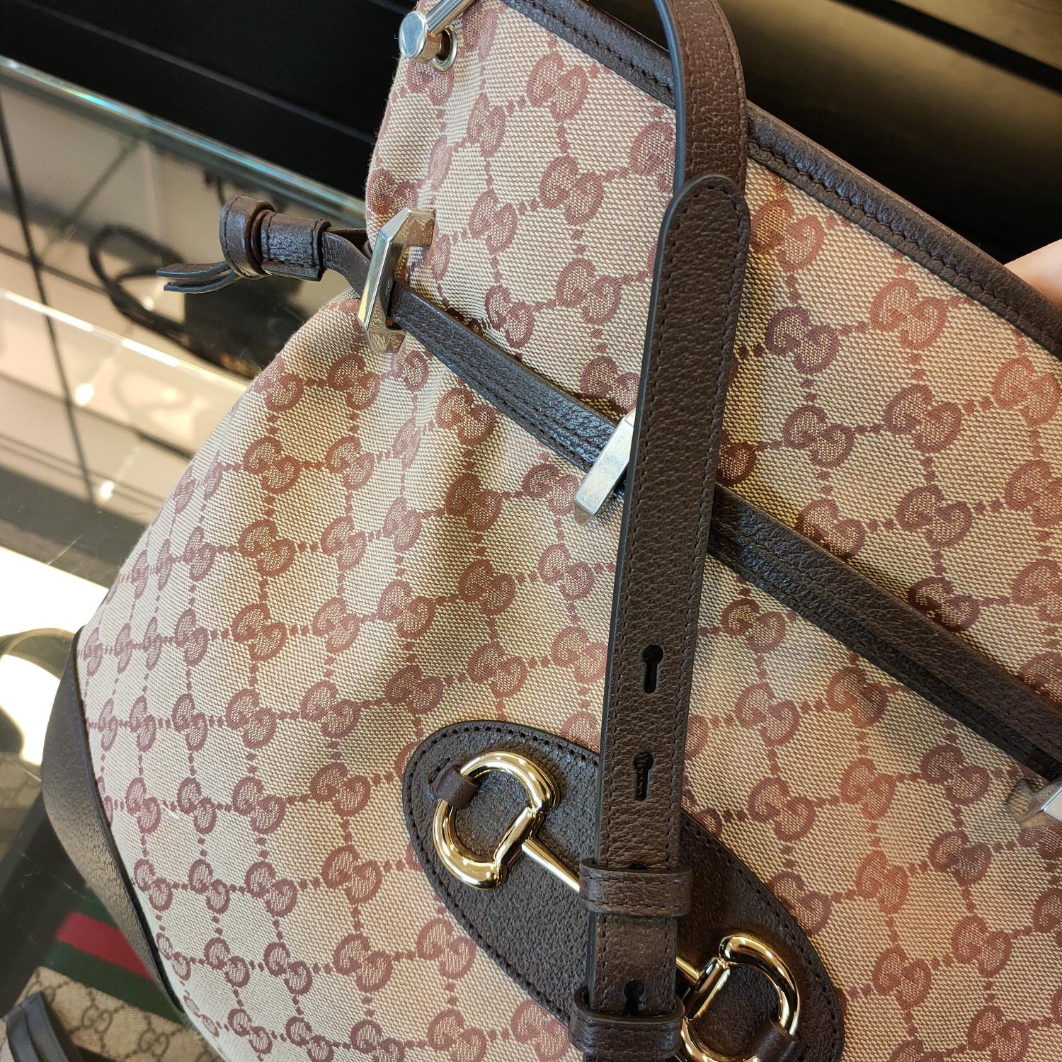 Gucci 1955 Horsebit Messenger Bag In Brown