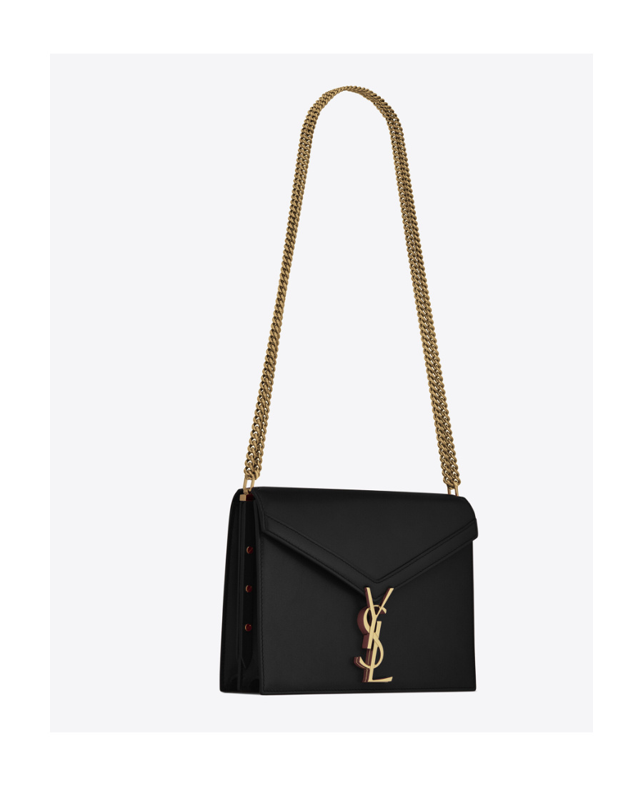Saint Laurent Cassandra Monogram Shoulder Bag In Black