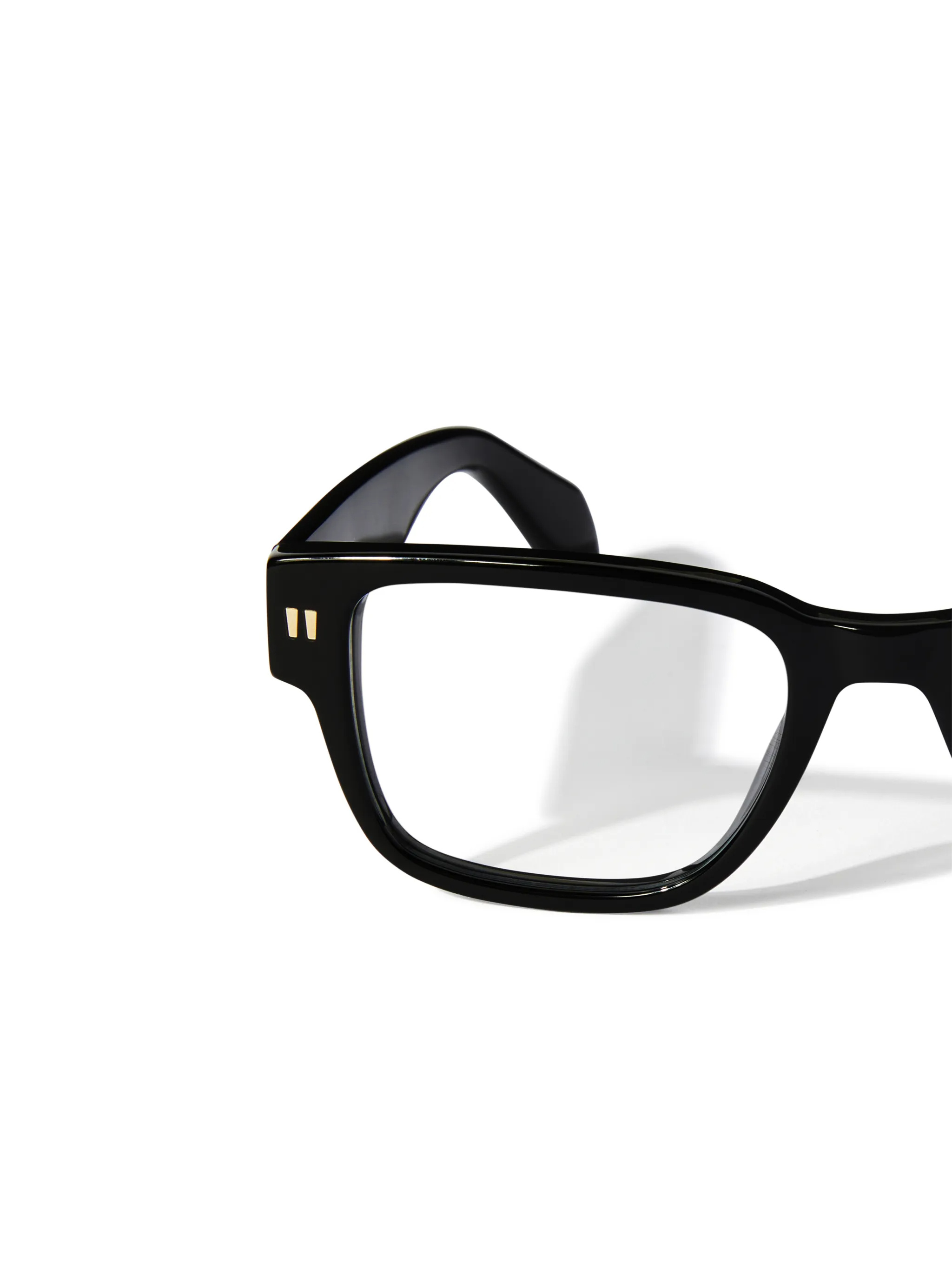 Off-white Full Frame Plain Mirror In Black
