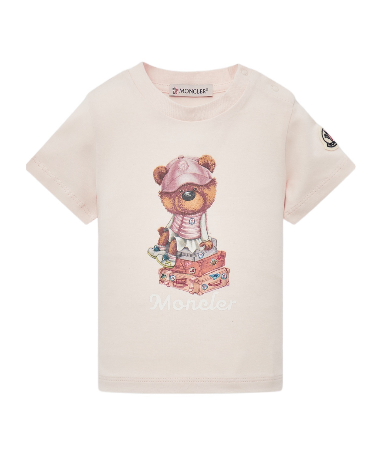 Moncler Teddy Bear T-shirt In Pink