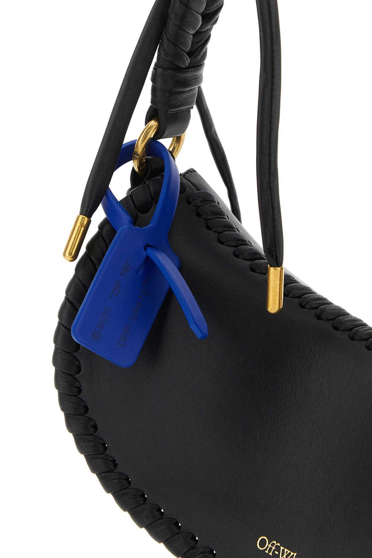 Off-white Off White Women Black Leather Shoulder Bag In Black