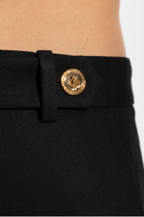 Versace Belt Loops Slacks In Black