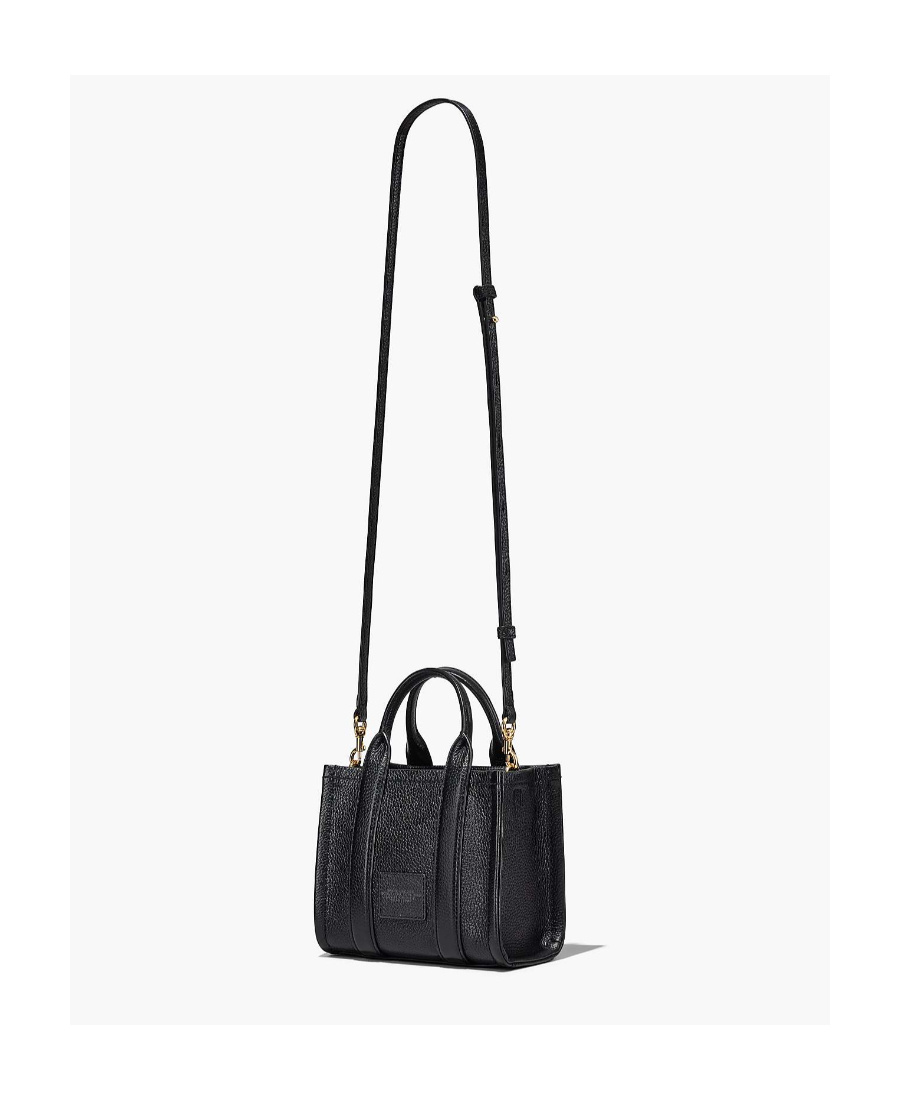 Marc Jacobs Micro The Leather Tote Bag In Black