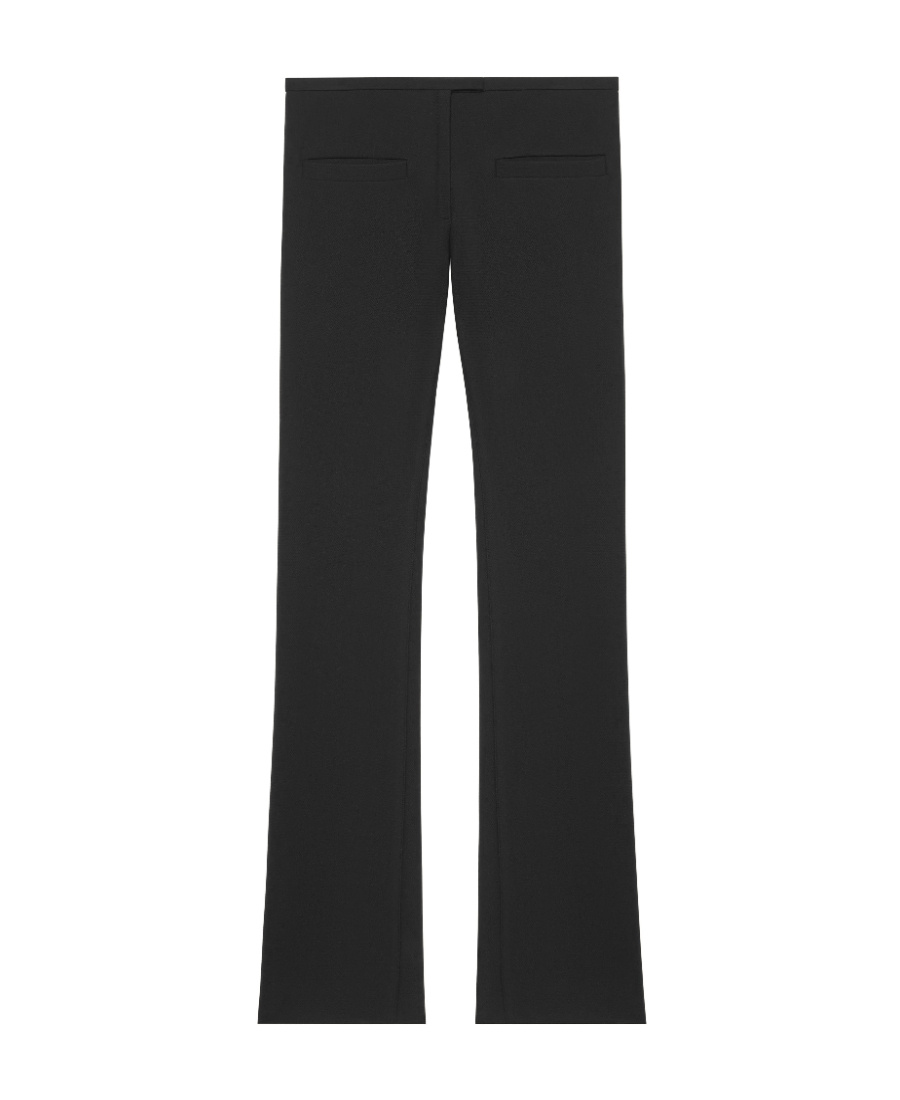 Courrèges High-waisted Straight-leg Trousers In Black