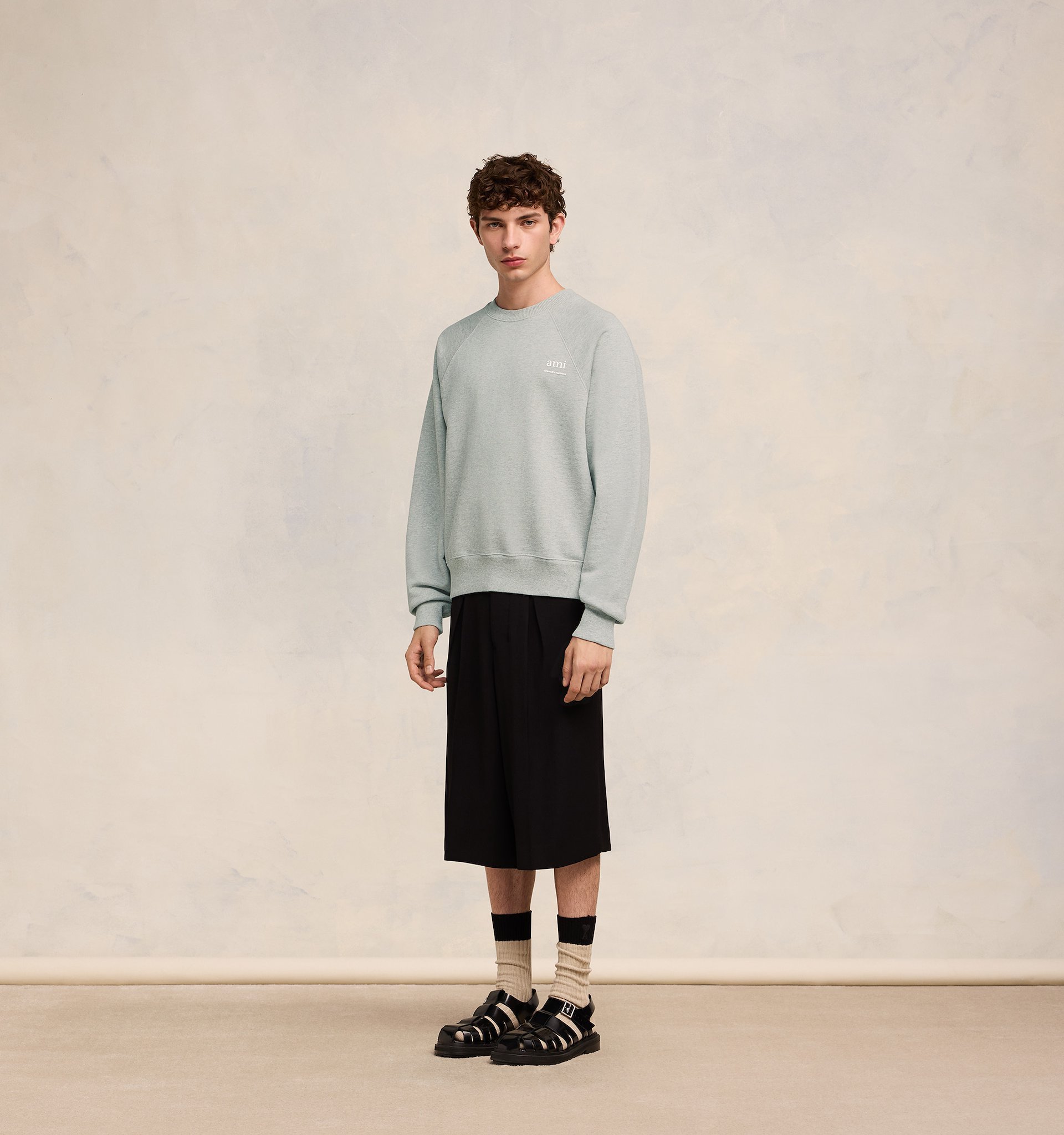 Ami Alexandre Mattiussi Ami Paris Sweatshirts In Gray