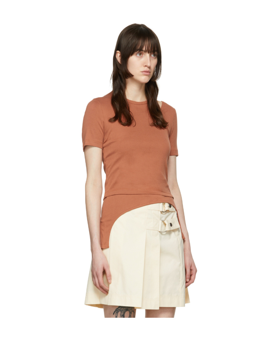 Helmut Lang Ssense Exclusive Brown T-shirt In Nude