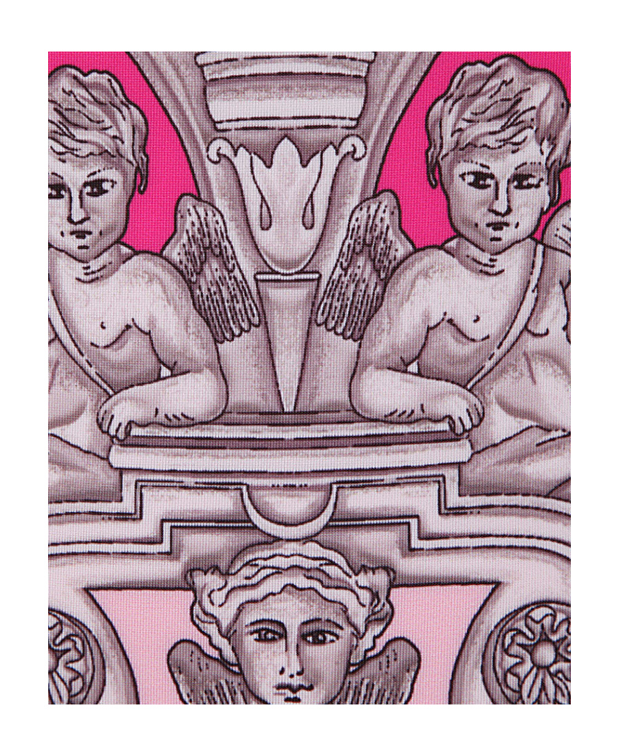 Versace Graphic-print One-piece In Pink