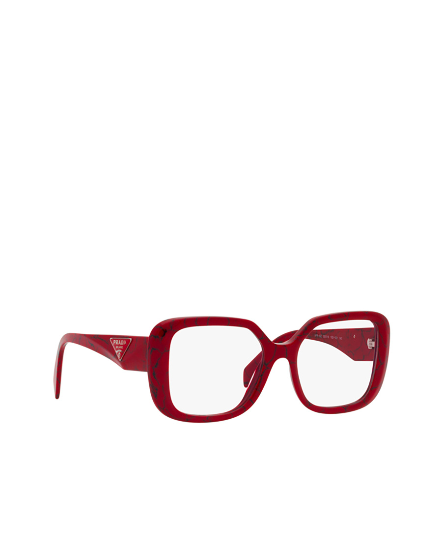 Prada Square Frame Flat Mirror In Red