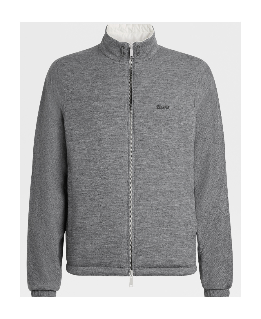 Zegna Reversible Zipped Jacket In White