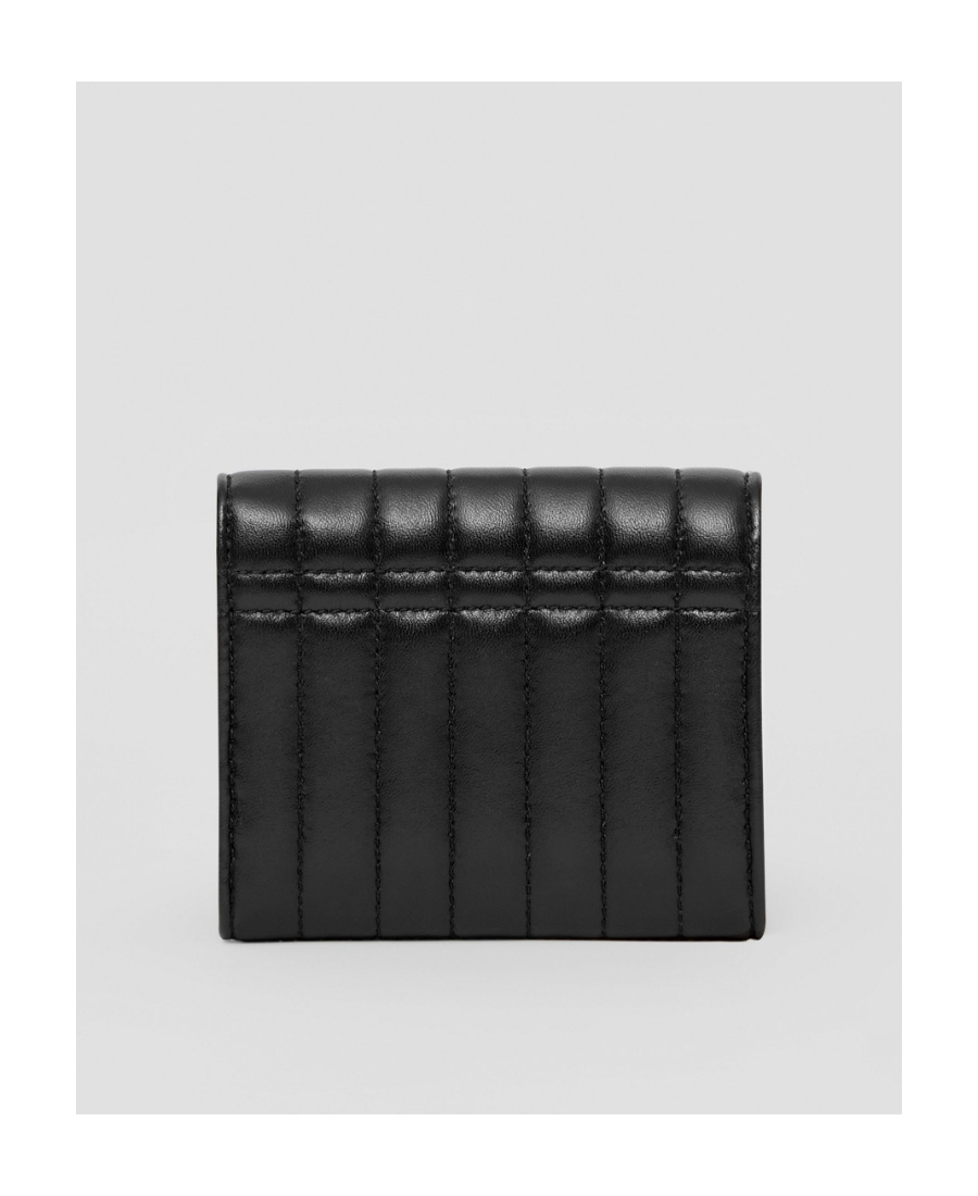 Burberry Lola Quilted Leather Wallet In Black