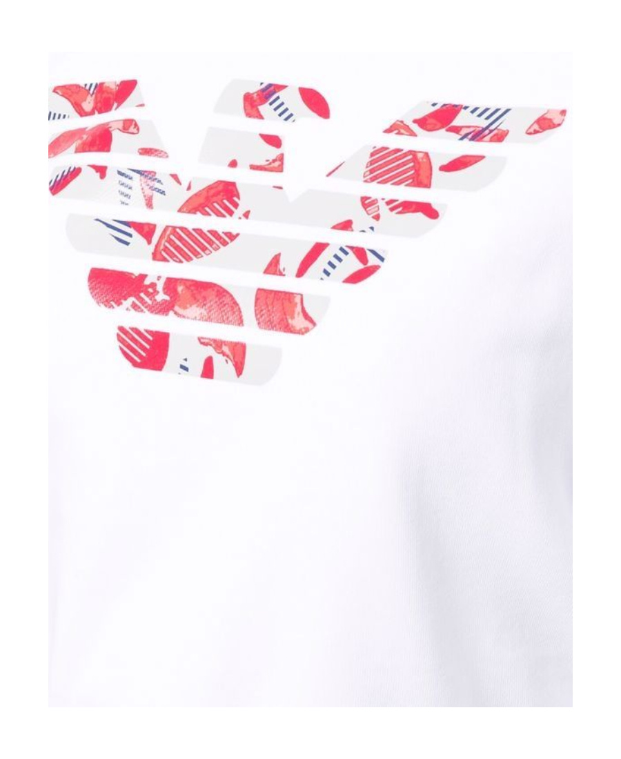 EMPORIO ARMANI FLORAL LOGO-PRINT SWEATSHIRT
