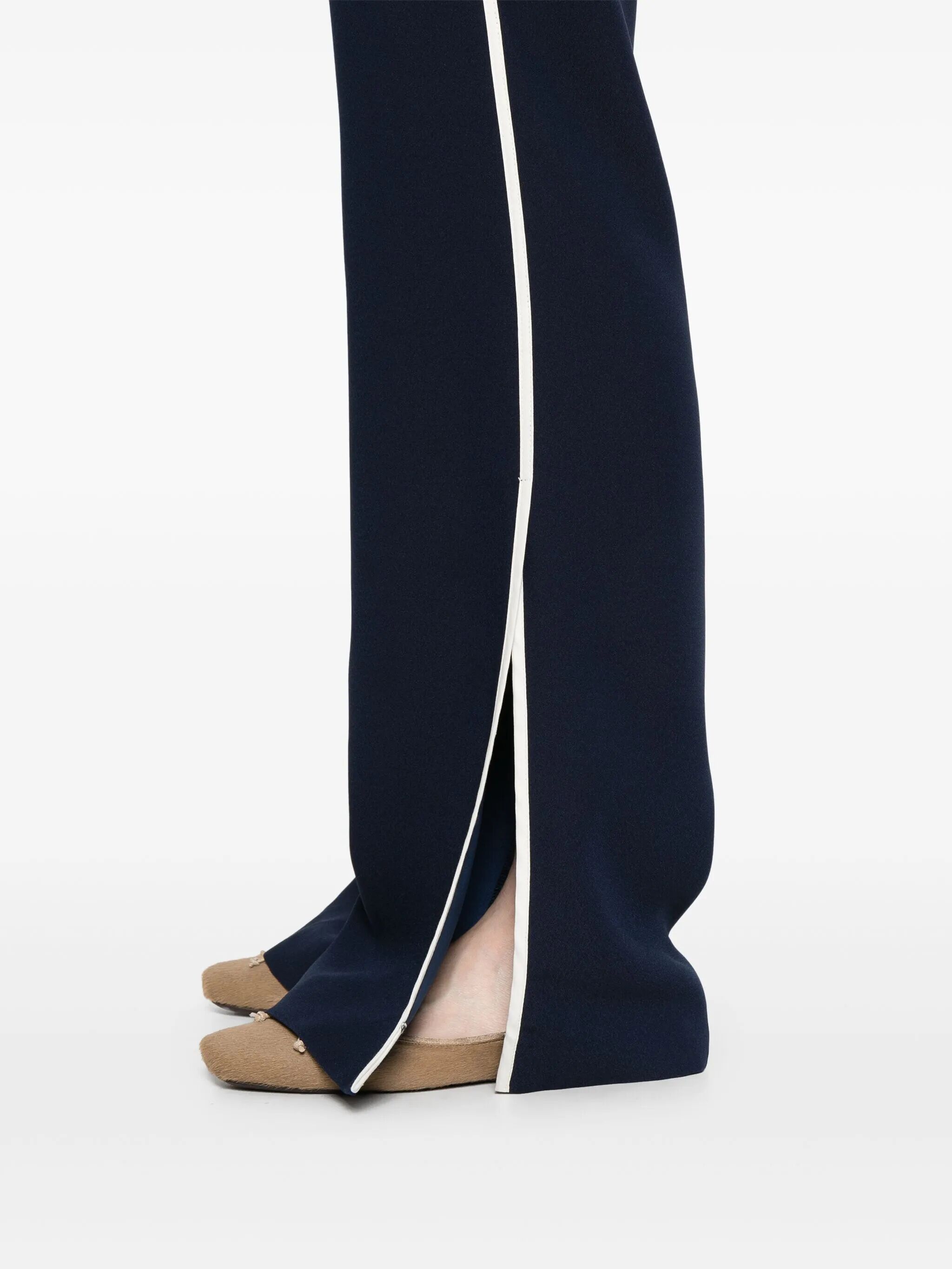 Ermanno Firenze Straight-leg Trousers In Blue