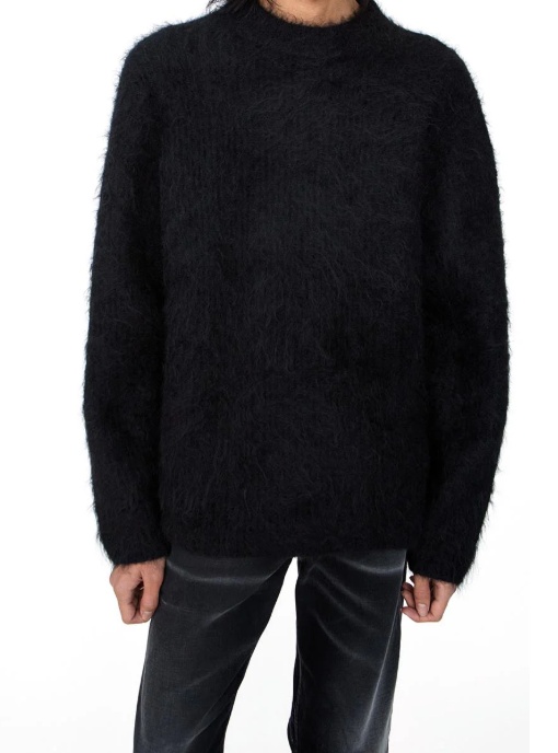 Séfr Haru Sweater Black Alpaca In Black
