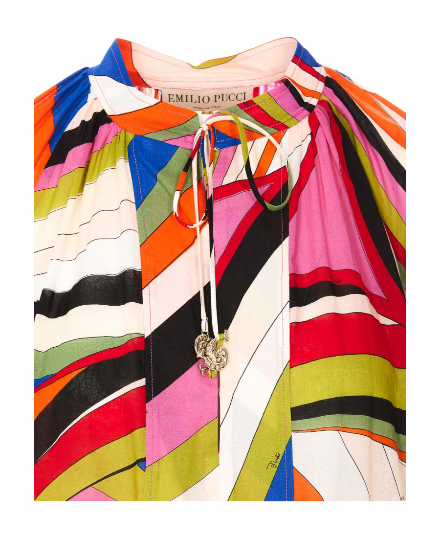 Pucci Abstract-print Minidress In Multicolor