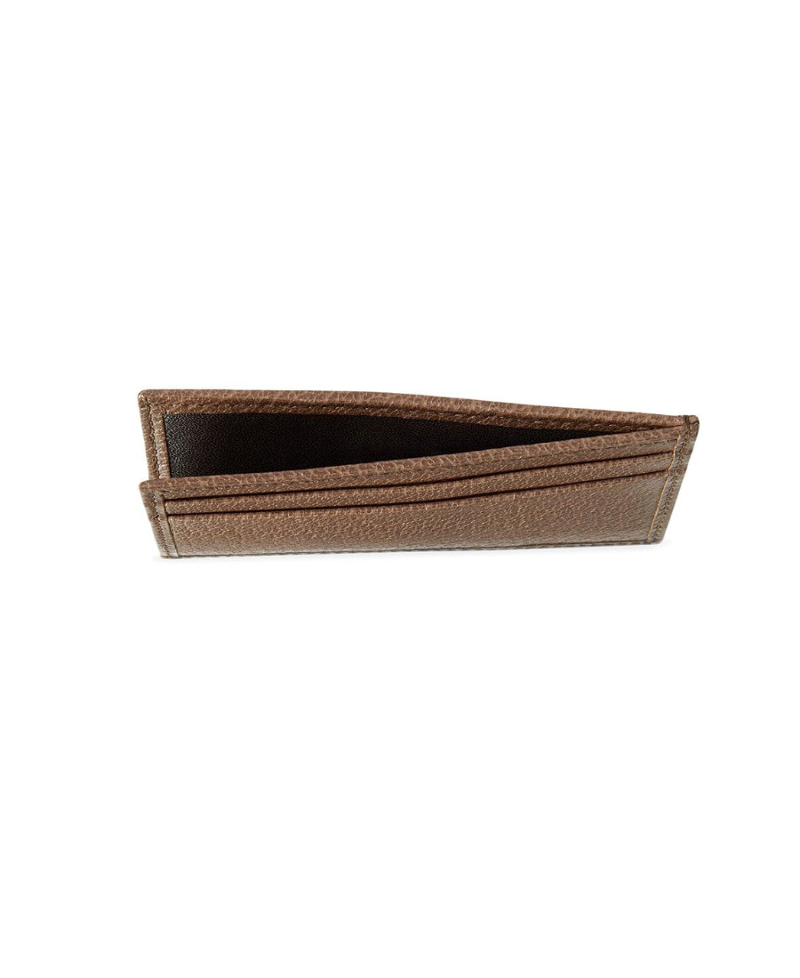 Shop Gucci Ophidia Gg Card Case In Brown