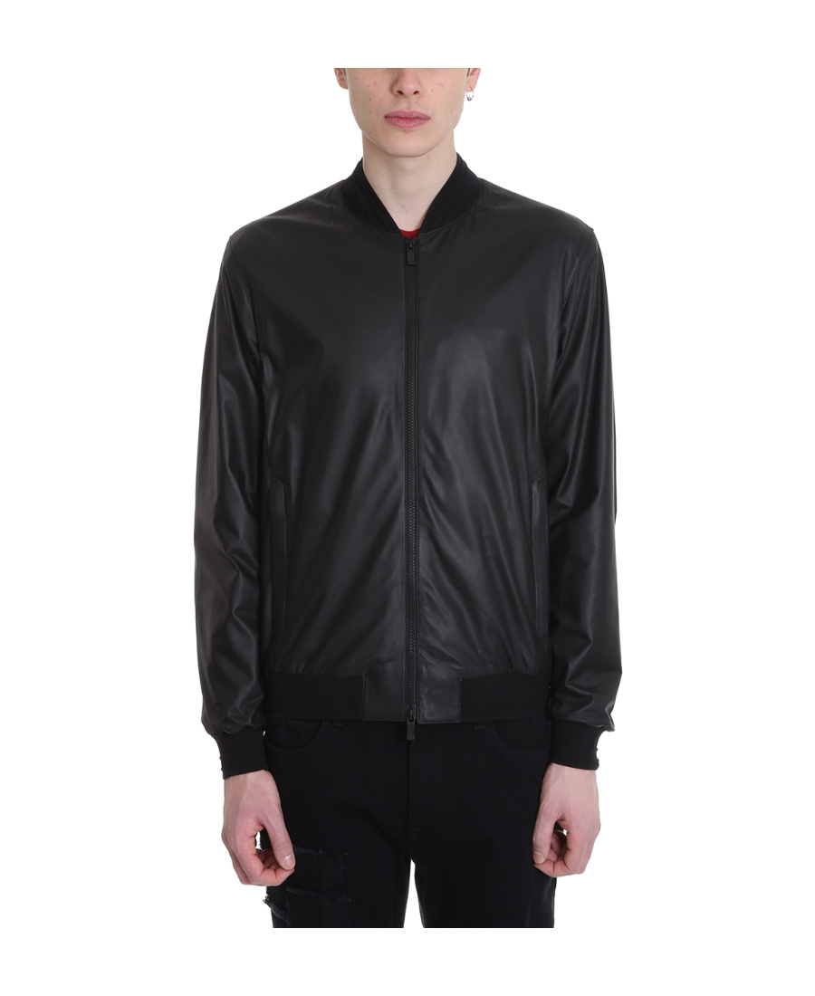 ZEGNA LONG-SLEEVED ZIPPER CASUAL JACKET