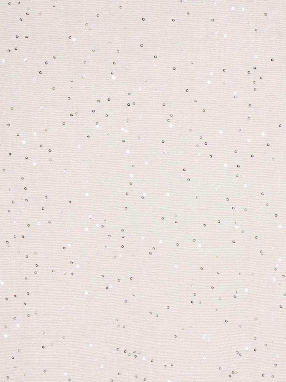 Brunello Cucinelli Sequin-embellished Scarf In White
