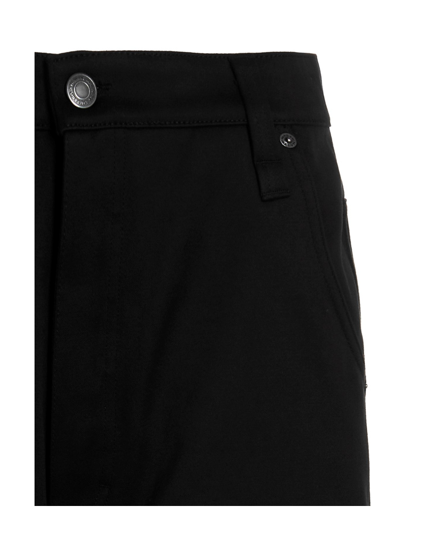 Shop Ami Alexandre Mattiussi Cotton Casual Pants In Black