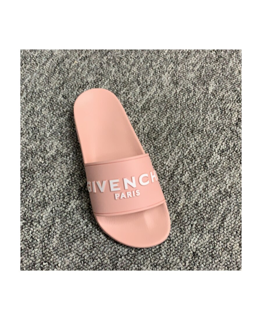 Givenchy Logo Printed Slides In Pink