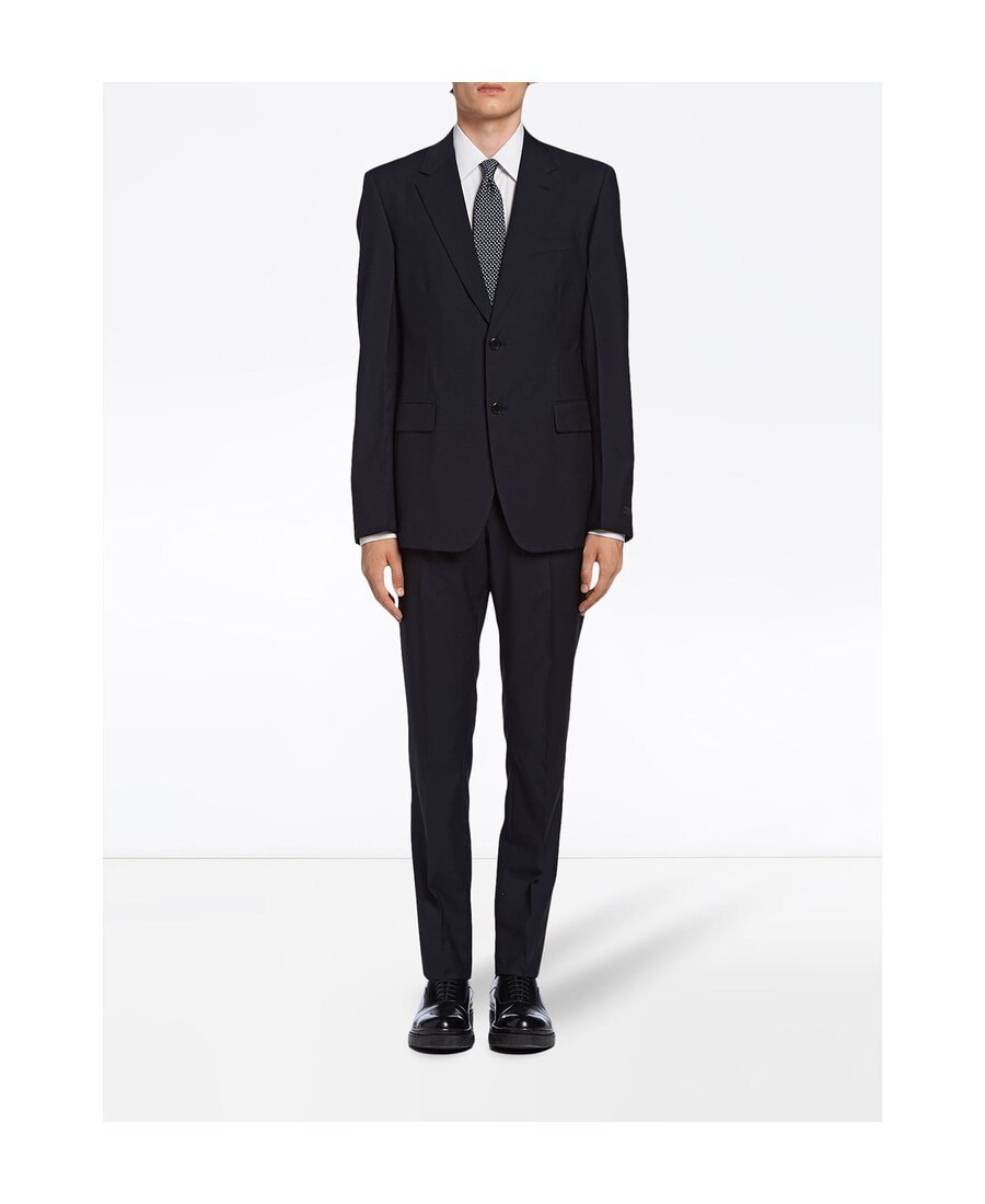 Prada Blue Wool Suit In Blue