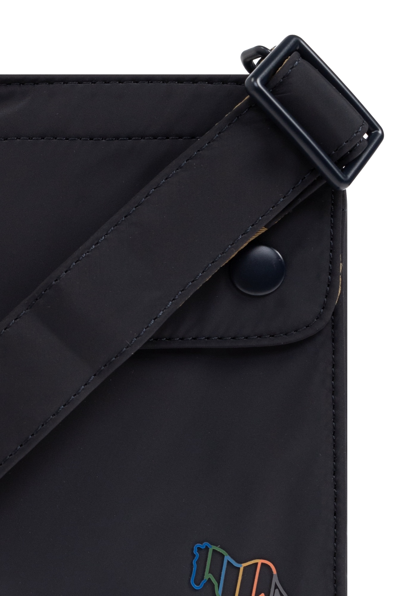 Shop Ps By Paul Smith Zebra Messenger Bag In Black