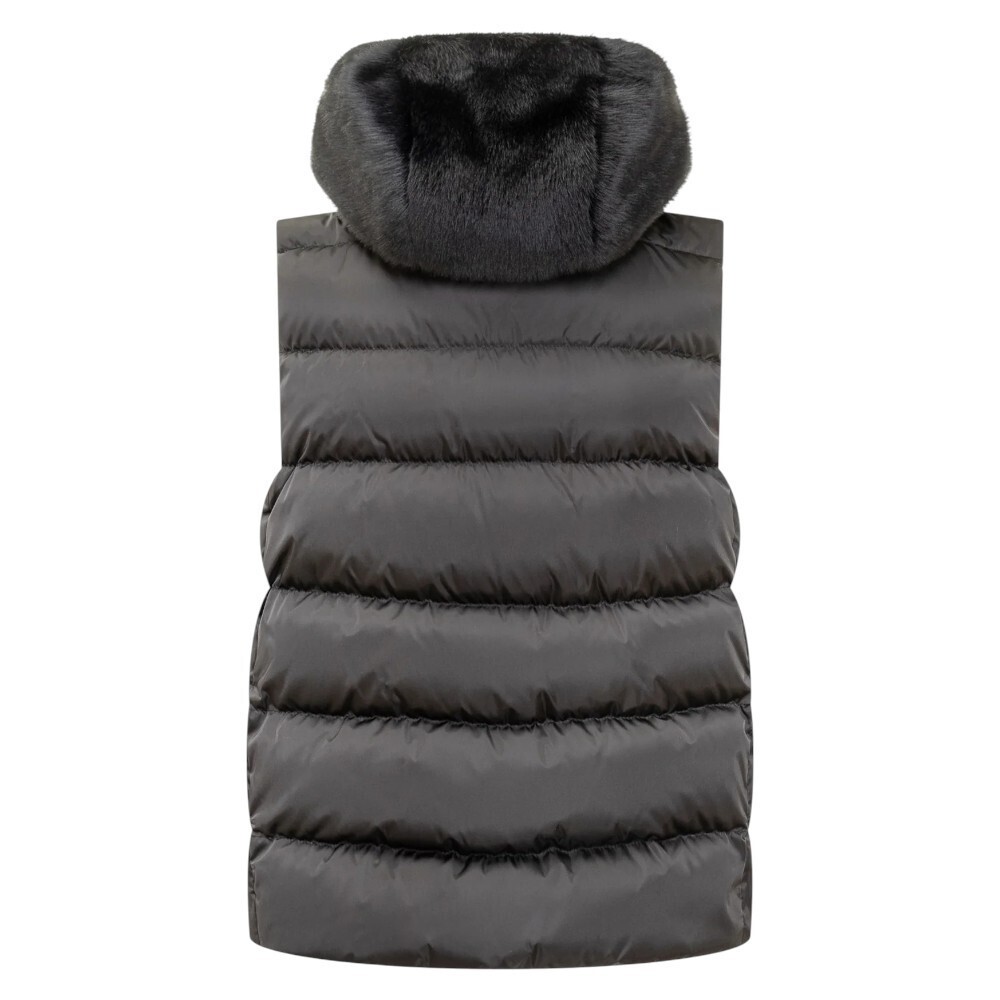 Herno Vest-style Down Jacket In Black