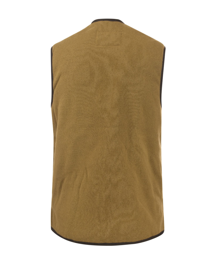 Barbour Reversible Fleece Vest In Brown
