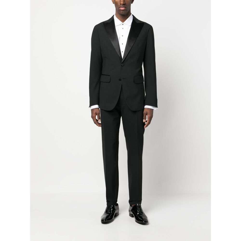 Dsquared2 Dsquared Black Stretch Viscose Suit In Black