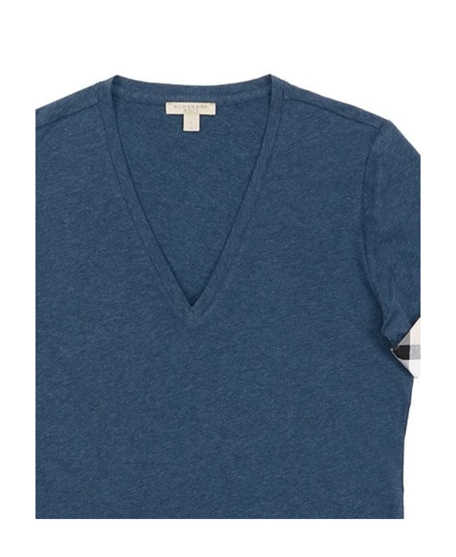 BURBERRY V-NECK T-SHIRT