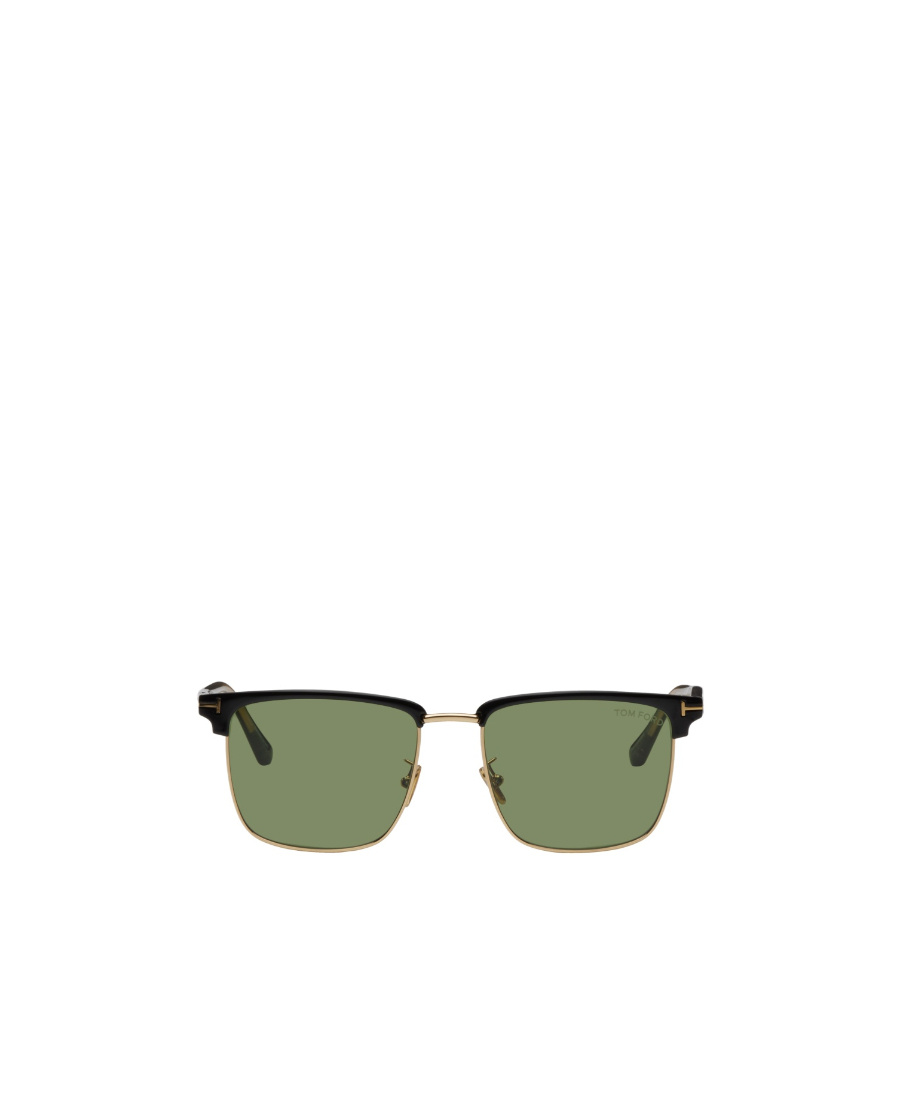 Tom Ford Logo Sunglasses In Green