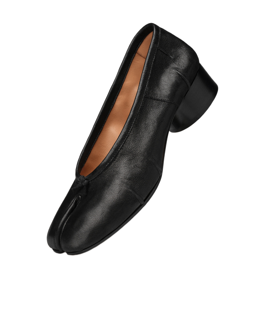 Maison Margiela Tabi New Ballerina Woman Black In Black