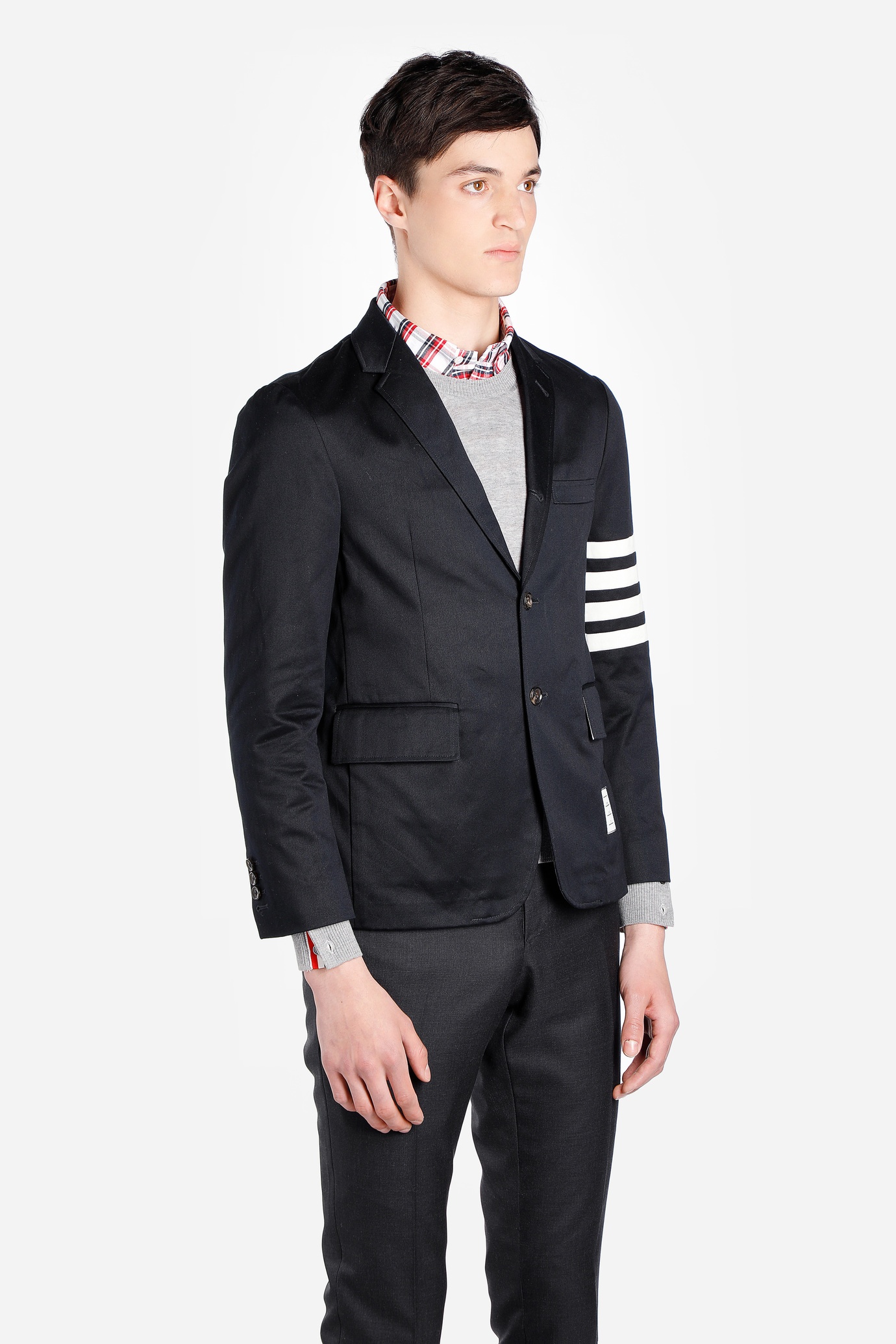 THOM BROWNE UNCONSTRUCTED 4-BAR SINGLE-BREASTED BLAZER