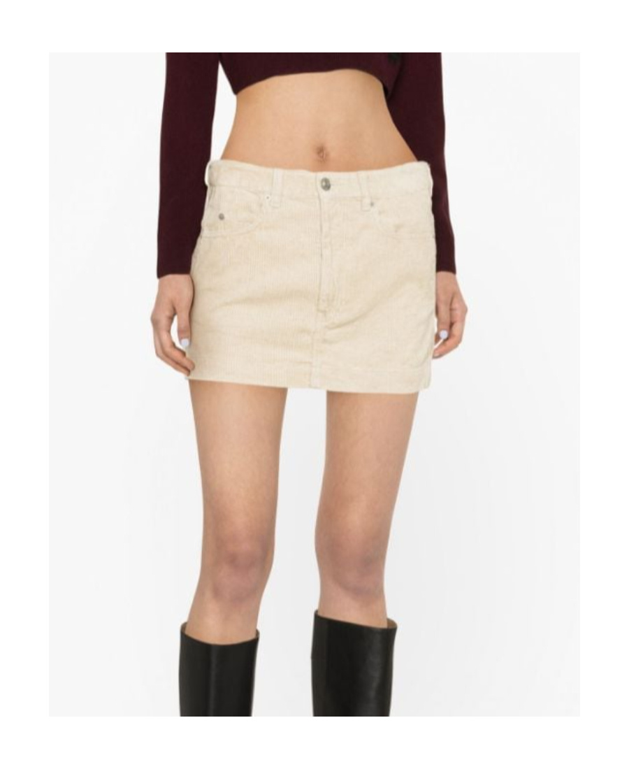 Isabel Marant Étoile Rania Corduroy Miniskirt In Nude